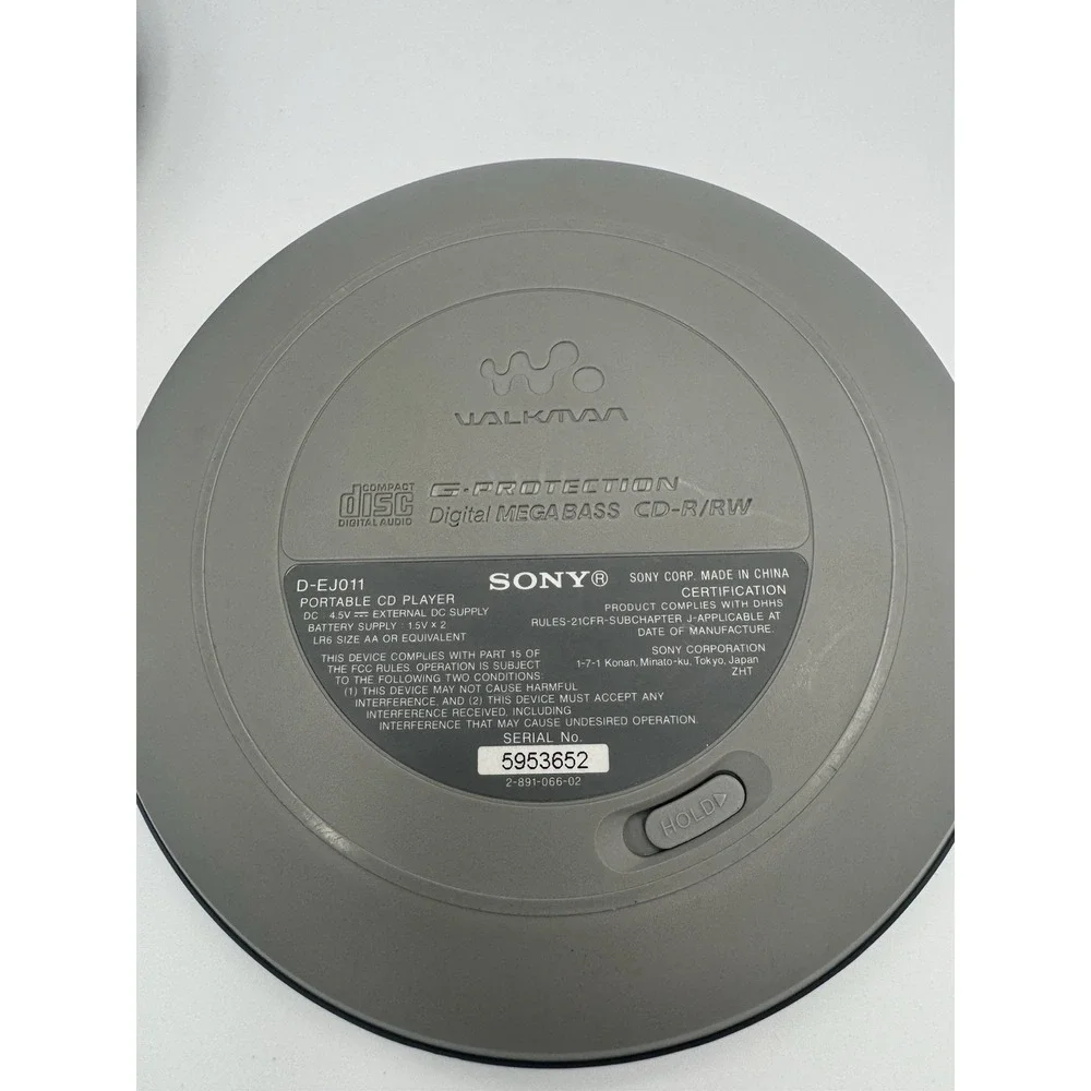 Lot of 2 Portable CD Players Sony Walkman & Onn CD Player (For Parts)